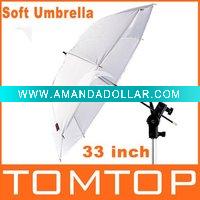 Wholesale 33inch 84cm Studio Flash Translucent White Soft Umbrella
