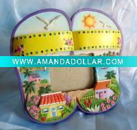 Wholesale resin shoe-shaped photo frame