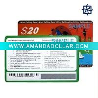 Security Paper Scratch off card for telecom