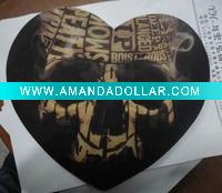 Wholesale hollow mouse pad in heart-shaped