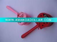 Wholesale Craft children wooden rattle drum
