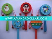Wholesale Wooden children rattle drum