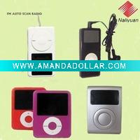 Portable FM auto scan mini radio