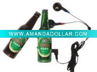 beer bottle shape radio