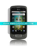 Wholesale Transparent Clear LCD screen guard for LG Optimus One P500(LY-P01)