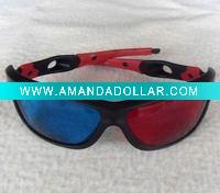 Wholesale New Red/Cyan Plastic 3D Glasses
