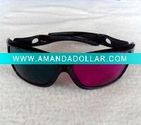 Wholesale Red/Cyan Plastic 3D Glasses with High Quality