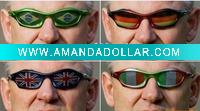 Wholesale New fashion plastic sunglasses in different flags logo
