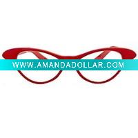 Wholesale Red cat eye party sunglasses with clear lens