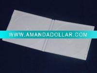 Wholesale (milk white)standard pvc cd case(for two disks)