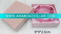 Wholesale Fashion Pink Square Cardboard Paper Jewelry Gift Box(DSCO117801.1)