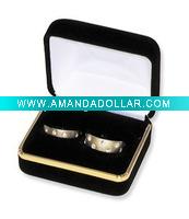 Wholesale flocked velvet ring box