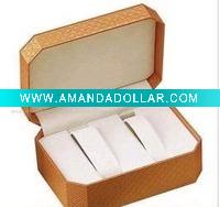 black leather watch box/watch case