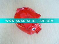 plastic piggy bank