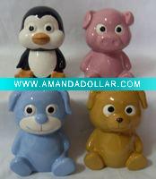 Wholesale ceramic animal money bank