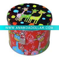 Coin tin with lock
