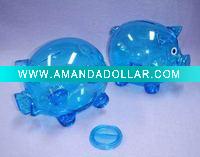 Wholesale Plastic Money Saving Box of Pig Coin Bank Cashbox
