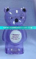 Wholesale Plastic Money Saving Coin Bank Bear Shaped