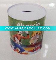 Wholesale metal round coin bank