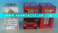 Wholesale Wooden money box with the design of Britain
