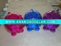 Pig shaped coin bank