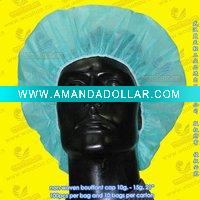 disposable non-woven bouffant cap