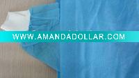 medical nonwoven surgical gown withe knitted cuff
