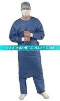 Wholesale SMS medical surgical gown with knit cuff