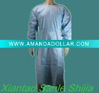 Wholesale Disposable Blue PP Nonwoven Surgical Gown with knitted cuff