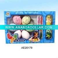 Plastic crayon egg drawing paint toys