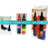 Plastic finger crayons