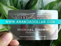 Etched Stainless Steel Card