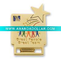 Wholesale Metal Etched Soft Enamel Badges