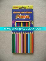 plastic color pencil