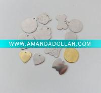 Wholesale Stainless dog tag, plain Pet tag for etching, laser engraving
