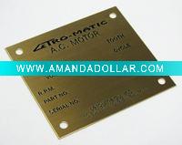 Wholesale Frosted etched Brass Cards