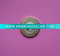 Wholesale photo etched solid brass medallion
