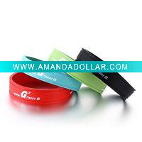 Wholesale 2011 hot popular silkscreen imprint silicone bracelet