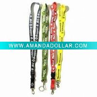 Wholesale Better finish 2011 silkscreen printed lanyard