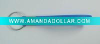Silkscreened Silicone Bracelet Key Chain