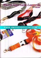 Silkscreen printed polyester lanyard