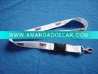 silkscreen printed lanyard