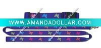 Wholesale purple color silkscreen printing dog belts