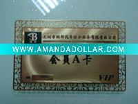 gold or silver business metal card