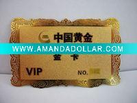 high quality golden card