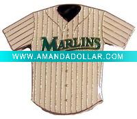 Football season cloth shape lapel pin