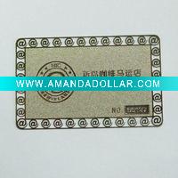 Wholesale silver business card