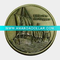 brass metal coin