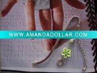 flower metal bookmark