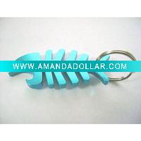 Aluminum Bottle Opener Keychain & Key Ring